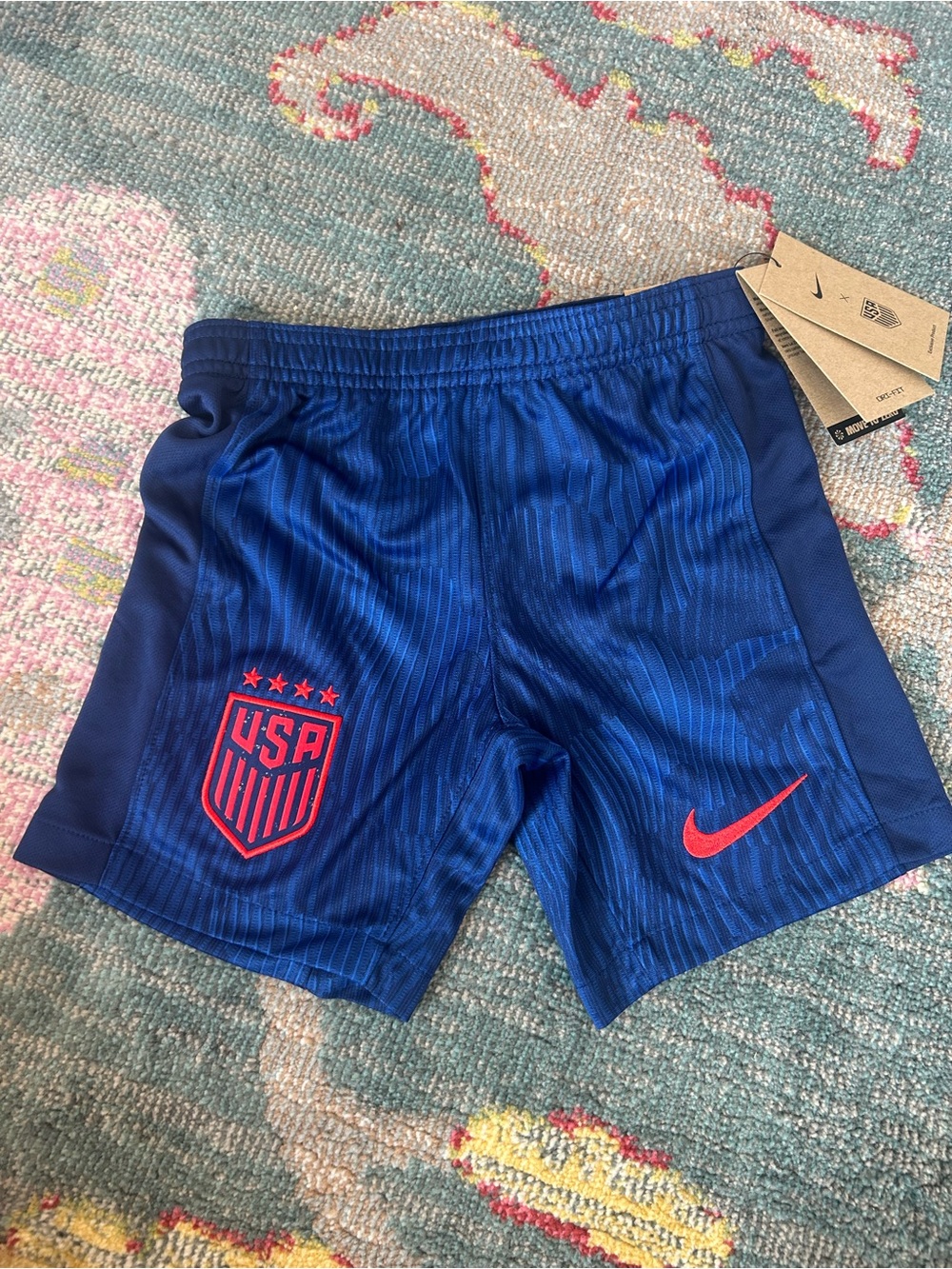 Nike United States soccer team 2023/24 away stadium performance shorts NWT